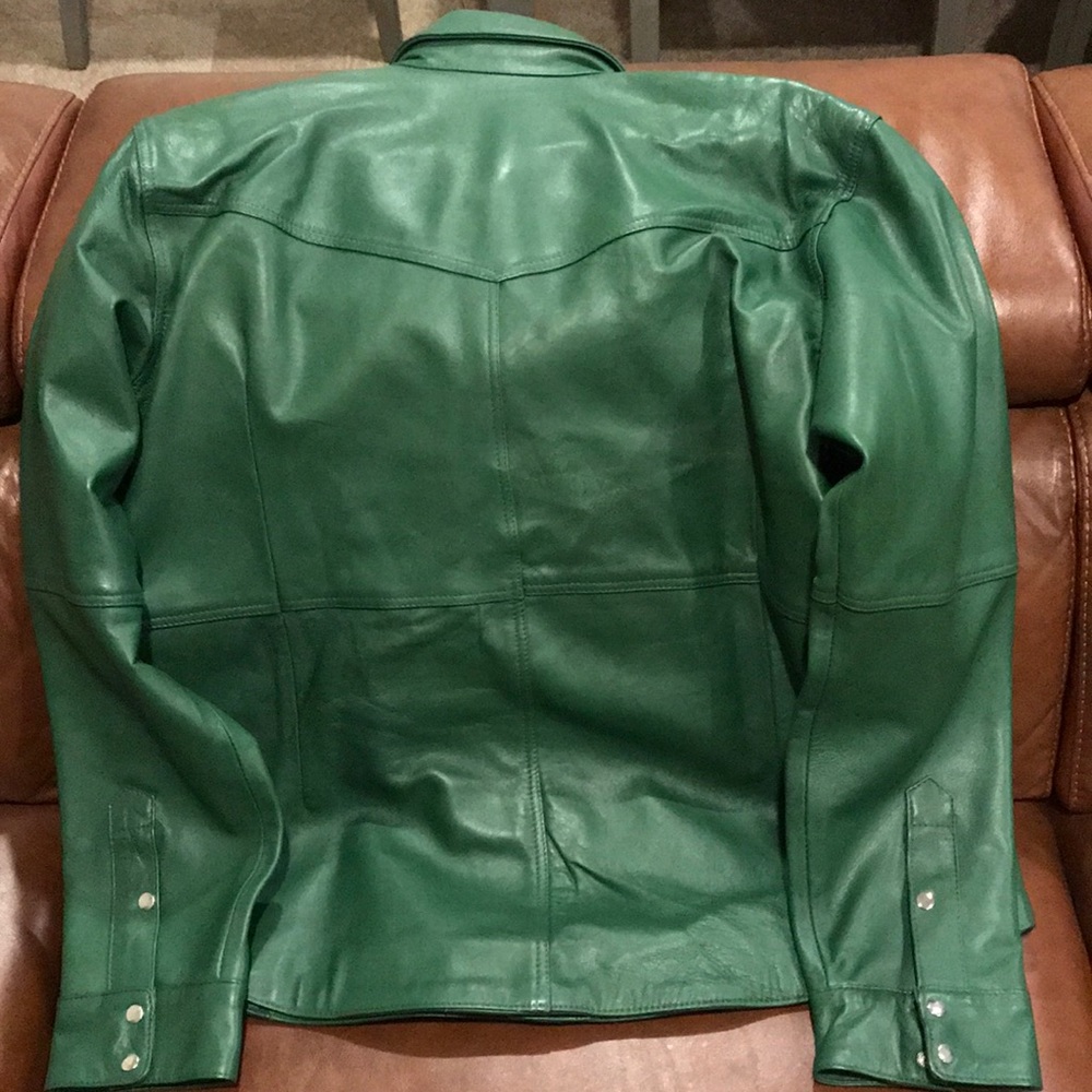 Leather shirt Jacket - Picture 6 of 9